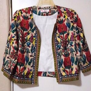 Buenos Ninos B&N, Multi Colored Short Cardigan/Kimono. Sz. L